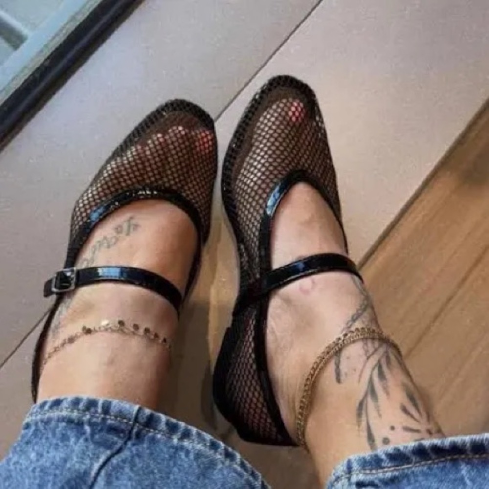 a new day Women's Issa Mesh Mary Jane Ballet Flats w/ Memory Foam Insole. Sz 10 - Picture 6 of 17